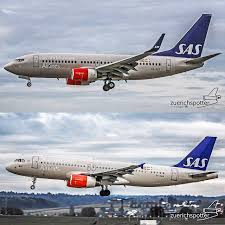 B737 And A320 Comparison Zuerichspotter Sas Airlines Airplane Passenger