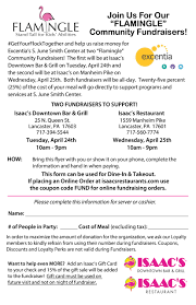Check spelling or type a new query. Flamingle Fundraiser Flyer Isaac S Restaurants