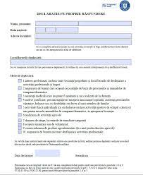 Modelul declaraţiei pe proprie răspundere a fost actualizat, a anunţat, joi, grupul de comunicare strategică. S A Schimbat Din Nou DeclaraÈ›ia Pe Proprie RÄƒspundere Ce Trebuie SÄƒ Completezi Ca SÄƒ Nu Iei AmendÄƒ