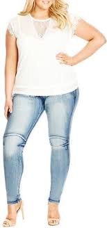 City Chic Delicate Lace Top (Plus Size)