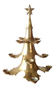 Vintage Brass Christmas Tree Candleholder On Chairish Com Candle Holders Candle Shop Holiday Room