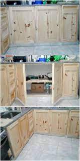 I Must Say This Is So Far The Best Kitchen Cabinets Design Of Wood Pallet We Have On Our Page So Eleg Pallet Furniture Pallet Kitchen Cabinets Pallet Kitchen