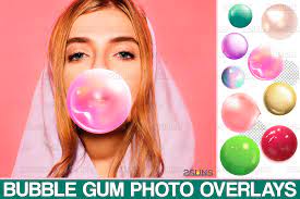 How to blow bubble gum. 100 Blowing Bubble Gum Photo Overlays Graphic By 2suns Creative Fabrica