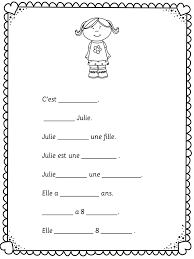 French Back To School C Est Moi Je Me Presente French Worksheets French Lessons French Language Lessons