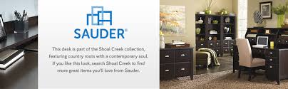 Enhance your office with the sauder shoal creek desk. Amazon Com Sauder Shoal Creek Desk Jamocha Wood Finish Furniture Decor