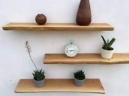 Oak Floating Shelves Shelf Natural Edge Solid Oak 200mm X 35mm Free Shipping Floating Shelves Wooden Floating Shelves Wood Floating Shelves