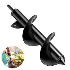 Its spiral patented design allows you to effortlessly dig holes into the soil, and take care of your garden easier & faster. Powcan Garden Drill Bit Garden Auger Drill Bits 8x25cm Gardening Planter Tool Hand Soil Cultivator Plant Flower Bulb Post Or Umbrella Drill Hole Digger For 3 8 Hex Drive Drill Black Buy Online