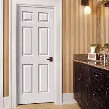 Prepare the panel door for painting. Jeld Wen 30 In X 80 In Colonist White Painted Left Hand Smooth Solid Core Molded Composite Mdf Single Prehung Interior Door Thdjw136600049 The Home Depot