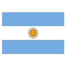 Scheme sky blue yellow brown cie (l*, a*, b*) Argentina Flag 5 X 3 Ft Partyrama