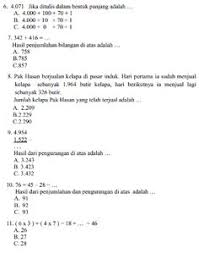 Maka setiap bagian bernilai …. 16 Ide Soal Kelas 3 Matematika Matematika Kelas Satu Tema Kelas