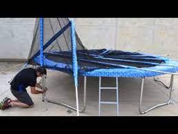 The first thing to do when it comes to installing a safety net is to take out the steel/aluminum tubes from the package and put them together. Round Trampolines Safety Net Assembly Instructions By Premier Trampolines Youtube