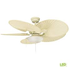 This fan lends a warm, exotic touch to any residence. Hampton Bay Havana 48 In Led Vintage White Ceiling Fan With Light Kit 51327 Walmart Com Walmart Com