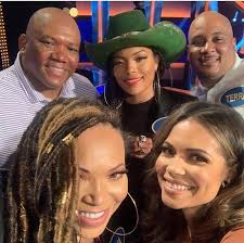 familyfeud is tomorrow with my fam TEAM #yougogirl against @deoncole #funny