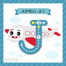 Preschool/kindergarten words that start with j. Letter J Uppercase Cute Children Colorful Transportations Abc Alphabet Tracing Flashcard Of Jumbo Jet For Kids Learning English Vocabulary And Handwriting Vector Illustration Royalty Free Cliparts Vectors And Stock Illustration Image 116998371