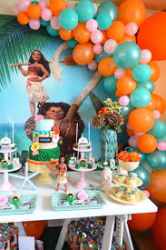 Chic Moana Birthday Party Kara S Party Ideas Moana Birthday Party Theme Luau Birthday Party Moana Birthday Party