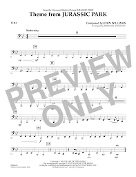 Michael Sweeney Theme From Jurassic Park Tuba Sheet Music Pdf Notes Chords Classical Score Concert Band Download Printable Sku 346919