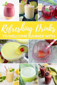 Refreshing Drinks To Welcome Summer With Diy Adulation Refreshing Drinks Delicious Drink Recipes Yummy Drinks