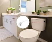 Kit de descarga de vaso sanitário com botão de pressão para montagem  lateral, alça de descarga de vaso sanitário, alavanca de descarga do tanque  de ...