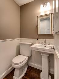 These are some tips when you are going to make diy projects: Small Traditional Powder Room With Wainscot Small Bathroom Colors Bathroom Color Schemes Bathroom Color