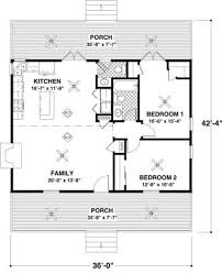Cottage Style House Plan 2 Beds 1 5 Baths 954 Sq Ft Plan 56 547 Tiny House Plans Small House Plans Small House Floor Plans