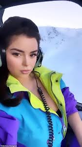 Instagram star and plus size model looks like. Demi Rose Sets Pulses Racing As She Poses Topless In The Snowy French Alps For Sizzling Photoshoot Daily Mail Online