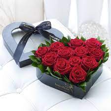 Home/send flowers to nepal/roses/heart shape rose flower box. This Heart Shaped Box Of Roses Is A Lovely Romantic Gift Valentine S Day Flower Arrangements Valentine Flower Arrangements Rose Bouquet Valentines