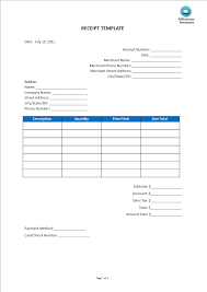 free receipt template templates at allbusinesstemplates com