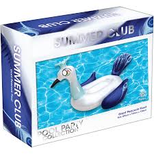 Easy to wipe down, inflate/deflate, and store. Summer Club Giant Peacock Float Big W