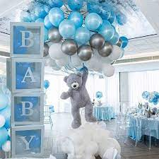 Baby Shower Boxes Transparent Balloon Boxes Baby Shower Decorations Balloon Clear Box Customizable Letters Party Supplies Photo Background Baby Shower Balloons Boy Baby Shower Centerpieces Baby Shower Box