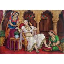 We print with high quality inks and canvas, and then hand cut and stretch. Multicolor Hanging Rajsthani Mehndi Canvas Painting Size 36x48 Inch Id 21116166212