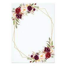 Check spelling or type a new query. Burgundy Floral Calligraphy Geometric Wedding Invitation Zazzle Com Convites De Casamento Marsala Molduras Para Convites De Casamento Cartao De Casamento