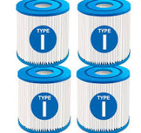 Bluescape Type A/C Pool Filter Cartridge 2-Pack, White, Adults