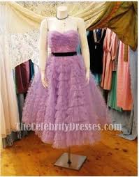 Miley Cyrus Purple Dress From The Last Song Strapless Prom Gown Pretty Prom Dresses Prom Dresses Vintage Song Dress