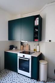 The soft, dark green colour will bring a cosy, warm touch to your kitchen and the smooth, lacquered doors mean it will be easy to keep it clean. A Dark Green Ikea Kitchen Makeover The Gem Picker