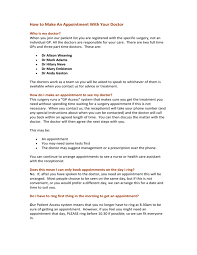 See how our program can benefit you & take control of your health today How To Make An Appointment With Your Doctor