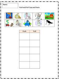 That fairy tale of the perfect connection can often turn into endless turmoil, explosive drama.and a lot of pushing and pulling. Push And Pull Copy And Paste Practice Sheet Kindergarten Science Force And Motion Technology Lessons