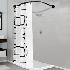 Discover shower curtain rods on amazon.com at a great price. Composite Pipe Shower Curtain Rod Pole L Shape Adjustable Retractable Walmart Com Walmart Com