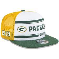 Men S New Era White Gold Green Bay Packers 2019 Nfl Sideline Home Alternate 9fifty 1970s Snapback Adjustable Hat Green Bay Packers Green Bay Packers Merchandise Packers