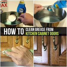 How to clean kitchen cabinets grease. How To Clean Grease From Kitchen Cabinet Doors Clean Kitchen Cabinets Cleaning Cabinets Cleaning Hacks