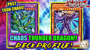 Todays pick is a fun tech based build using the formerly dominant thunder dragon deck as a core for chaos. Yu Gi Oh Chaos Thunder Dragon July 2020 Deck Profile W Test Hands Combo Giveaway Winner Youtube
