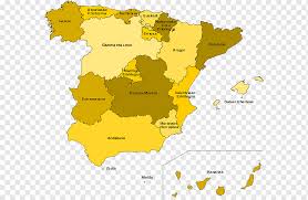 Spanish people have been fighting with bull since the roman era. Andalusia Region Of Murcia Alicante Autonomous Communities Of Spain Map Sections World Map Spain Png Pngwing