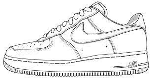 Black Air Forces With White Writing Shoe Template Google Search Sneakers Drawing Sneakers Sketch Sneakers Illustration