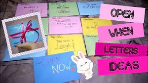 Made these open when… letters for my best friend, oscar (: 10 Open When Letters Ideas Gift For Friends Or Couple Indonesia Lucia Irene Youtube