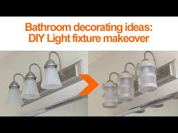 Tag archived of bathroom light fixtures ceiling delectable. Bathroom Design Ideas Diy Lighting Fixture Makeover Youtube