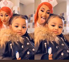 Belcalis marlenis almánzar (born october 11, 1992), known professionally as cardi b, is an american rapper and songwriter. Lmao Looks Like Cardi B S Daughter Kulture Has Inherited Her Mother S Attitude Lipstick Alley