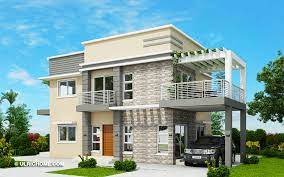 A pair of comfortable furniture and plants would decorate your outdoor space quickly and easily. Modern House Design With Four Bedrooms And Roof Deck Ulric Home