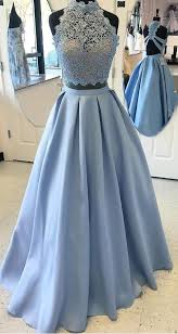 Cheap Prom Dresses Prom Dresses Cheap Two Piece Prom Dresses Blue Prom Dresses Halter Prom Evening Dresses Prom Light Blue Prom Dress Backless Prom Dresses