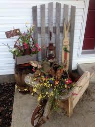 Primitive Spring Decorating Front Porch Front Porch Decorating Porch Decorating Spring Porch Decor