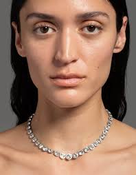 Alexis Bittar Sterling Silver Crystal Riviera Necklace