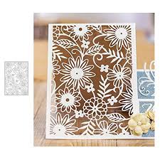 Limited time sale easy return. Wifndtu Hollow Flower Metal Cutting Dies For Card Making Embossing Stencil Die Diy Scrapbooking Photo Templates For Album Embossing Paper Cards Decorative Craft For Valentine S Day Silver Buy Online In Brunei At